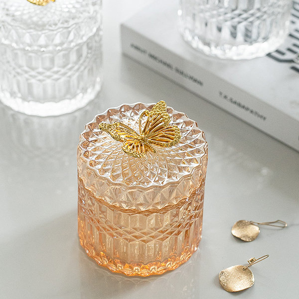 Shop the Elegant Desktop Mini Glass Containers - Organise Your Space!
