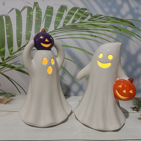 Happy Ghosts Minimal Halloween Fall Glass Cup Trendy Tiktok 