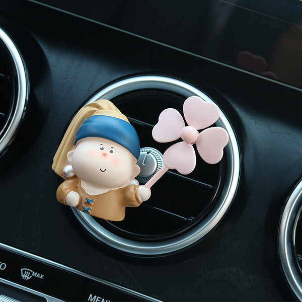 Cute Car Air Fresheners Dashboard Decorations for Men Women, Vintage Skeleton Car Decor Accessories, Auto Office Home Aromatherapy Essential Oil