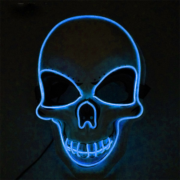 Skull Glow Mask - LED Light - 10 Colors Available - ApolloBox