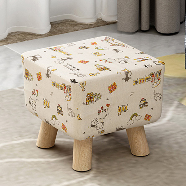 Kraft Board Foldable Ottoman - Apricot Color - 4 Sizes - ApolloBox