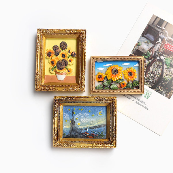 Artistic Painting Fridge Magnet - Resin Magnet - 7 Styles Available ...