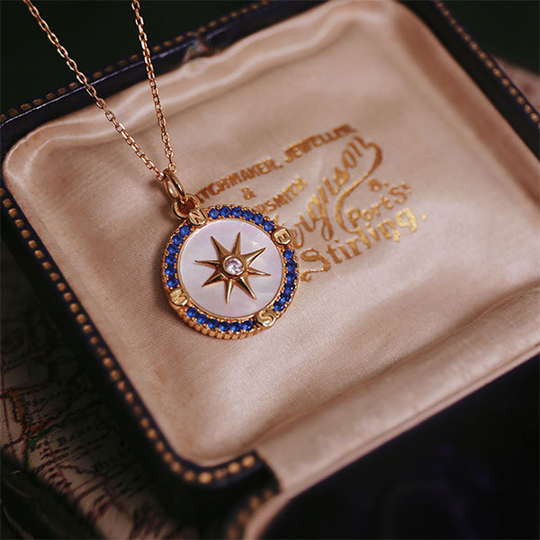 Blue Star Necklace - Silver - Unique Jewelry