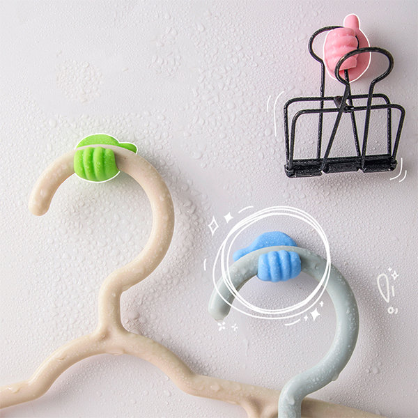 Adorable Thumb Hook Set - Polypropylene - 2 Styles And 4 Colors - ApolloBox