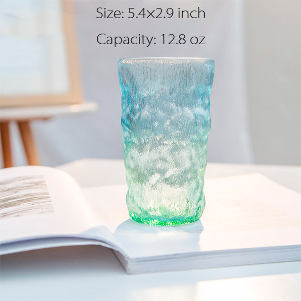 Stylish Glass Cup - Textured Design - 8 Styles Available from Apollo Box