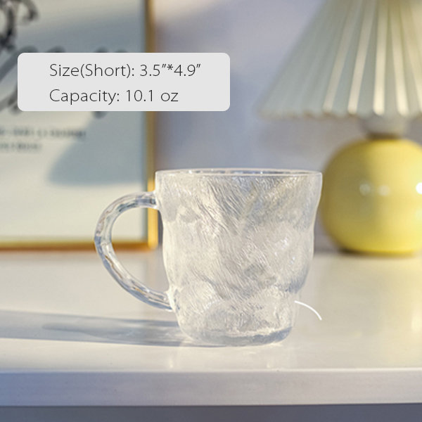 Stylish Glass Cup - Textured Design - 8 Styles Available from Apollo Box