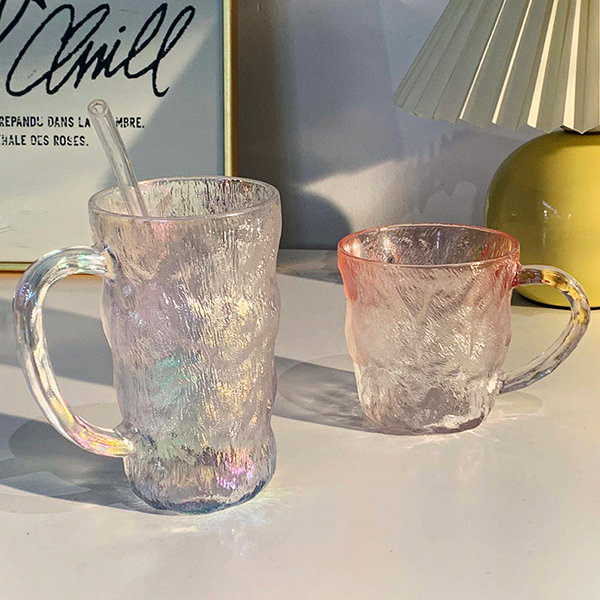 Textured Cup - Glassware - 4 Colors And 2 Sizes from Apollo Box