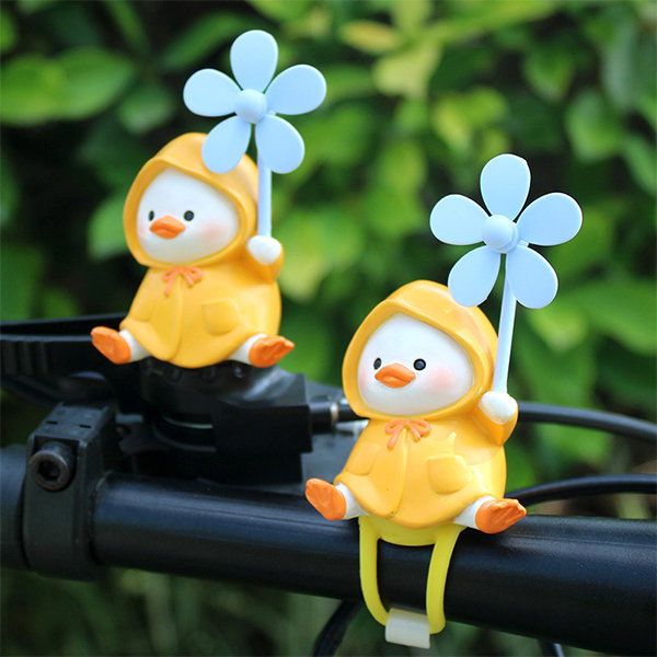 Cute Raincoat Duck Figurine - Car Decor - 2 Styles - ApolloBox