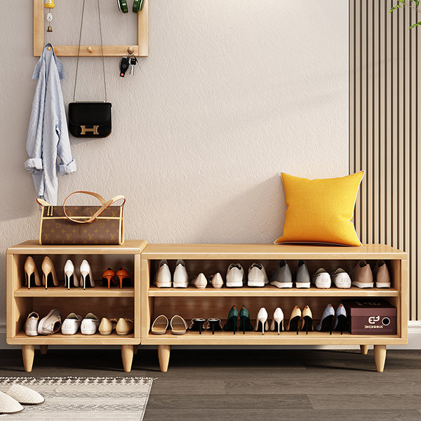 Shoe Storage Cabinet - Rubberwood - 2 Styles