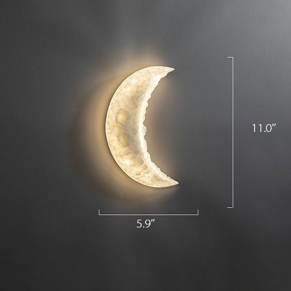 Moon Wall Lamp - Resin - 3 Sizes And 2 Styles