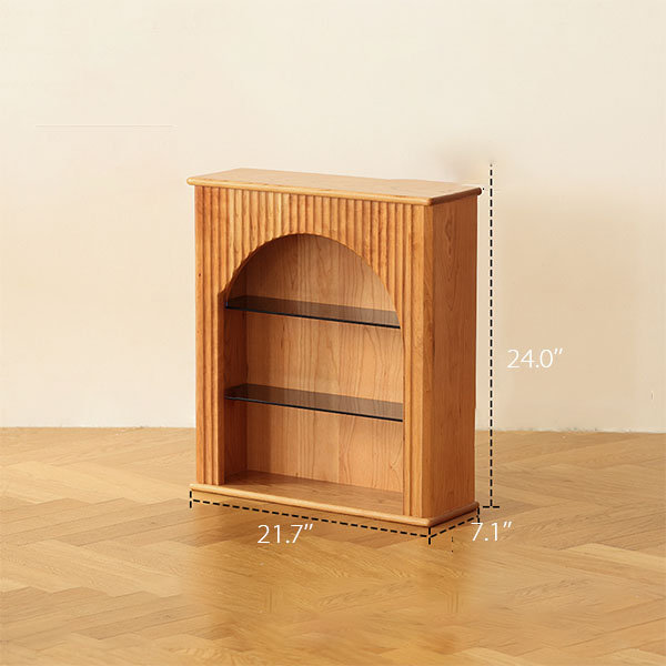 Modern Book Shelf - Sturdy Rubberwood -360 Degree Rotation - 6 Styles -  ApolloBox