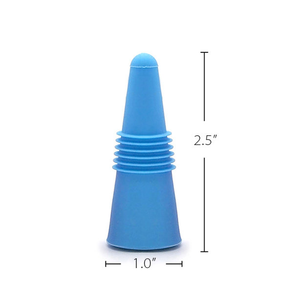 Conical Wine Stopper - Silicone - 4 Colors Available