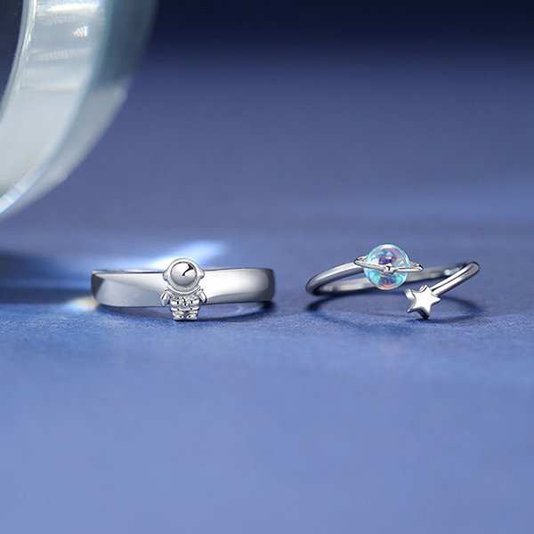 couple ring, couple jewelry, jewelry for couple, 925 sterling silver rings  band for couple lovers his her matching wedding engagement promise  adjustable valentine gift anniversary men women girls boyfriend girlfriend  combo sets