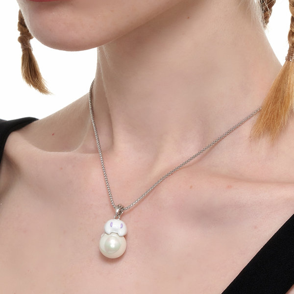 Ghost Inspired Necklace - Pearl And Silver - 2 Colors Available from Apollo  Box