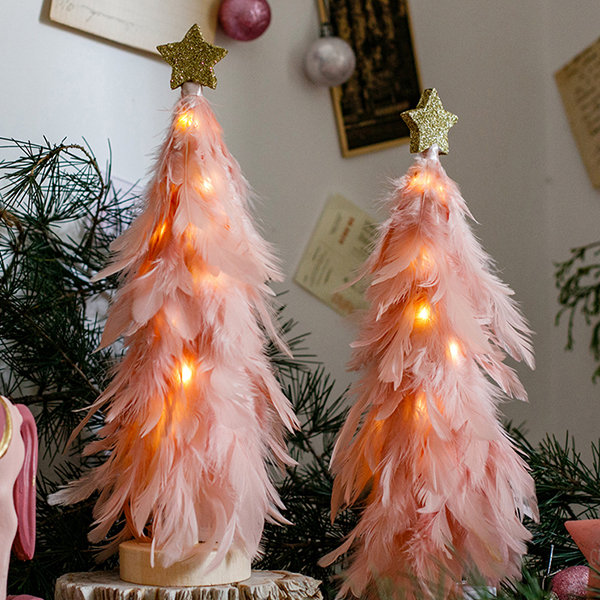 Kristen's Pharmacy - Do you love natural, boho styled christmas decor? If  so, these beautiful table-top feather christmas trees are perfect for you!  Stop in today to pick one up! #kristenspharmacy #southampton #