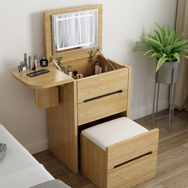 Multi Use Cabinet - Wood, Mirror, Metal - 2 Colors - ApolloBox