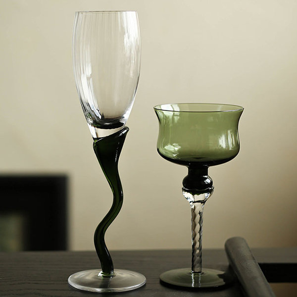 Modern Wine Glass - Champagne Flute - 6 Size Options - ApolloBox