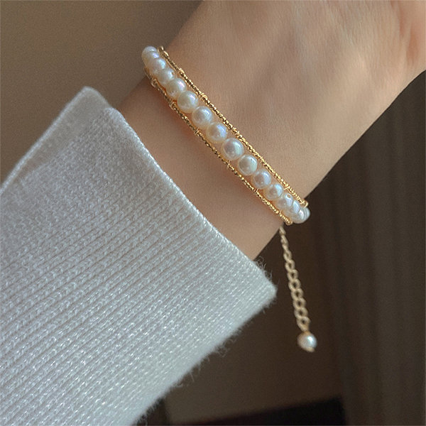 14k Gold Filled Fresh Water Pearl Bracelet | Little Lunds Co.