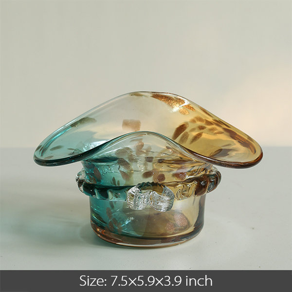 Stylish Bag Inspired Vase - Gradient Colors Scheme - Glass