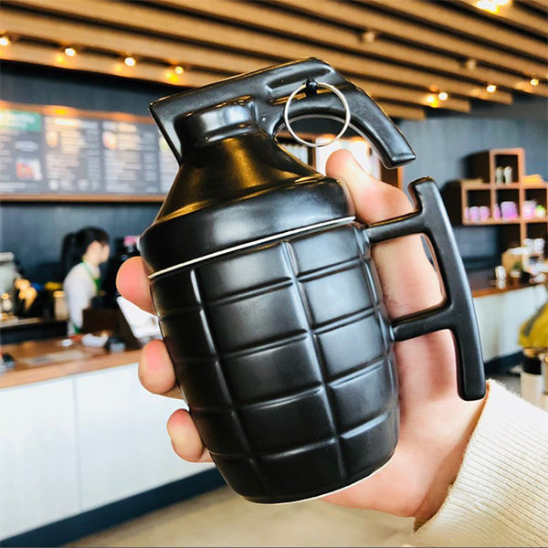 Hand Grenade Inspired Mug - Ceramic - Cool Gifts
