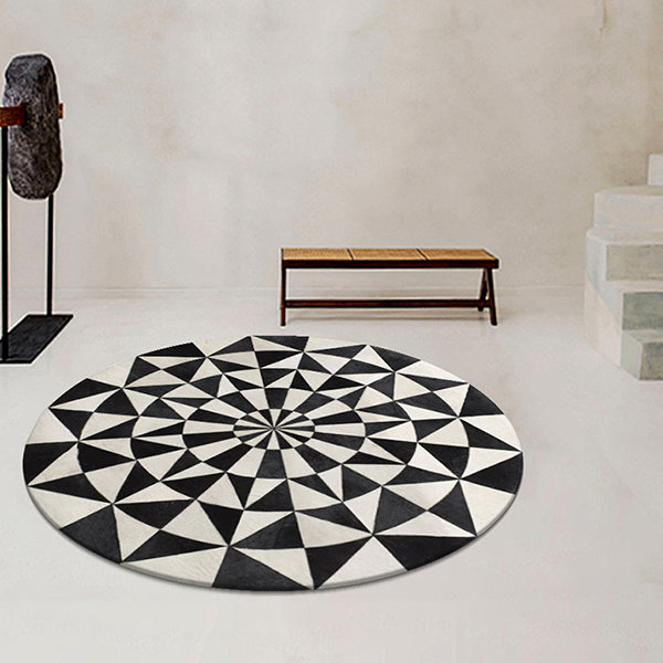 Artistic Rugs - Wool- Black - White - ApolloBox