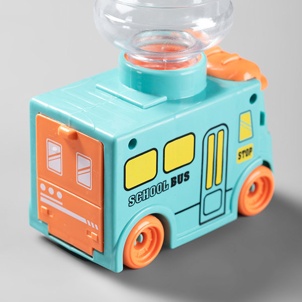 Cute Water Bottle with Strap Toy Bus Portable Water Cups for Kids