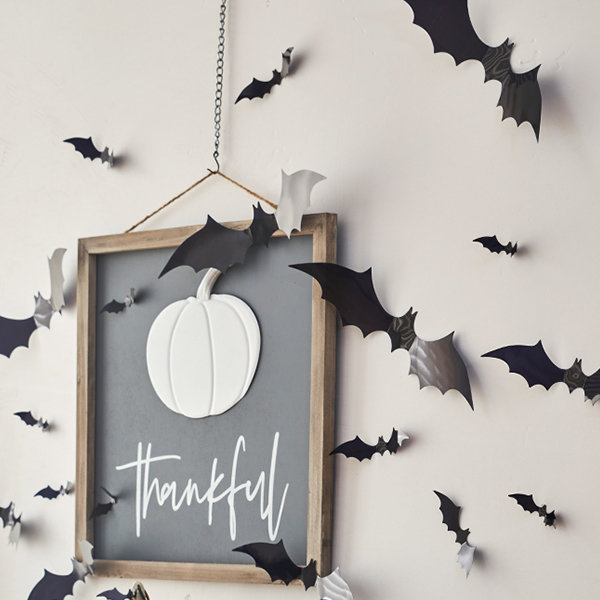 Three Dimensional Bat Stickers - Plastic - Halloween Collection