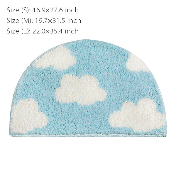 Cloud Shaped Bath Mat, Soft, Cushioned Bathtub Mat