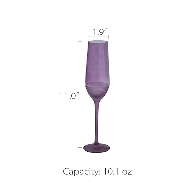 Modern Wine Glass - Champagne Flute - 6 Size Options from Apollo Box