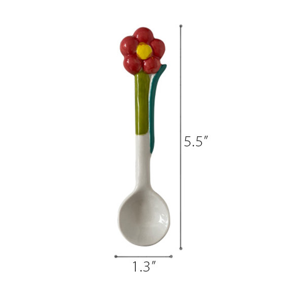 Pioneer Woman Vintage Floral Ceramic Measuring Spoons