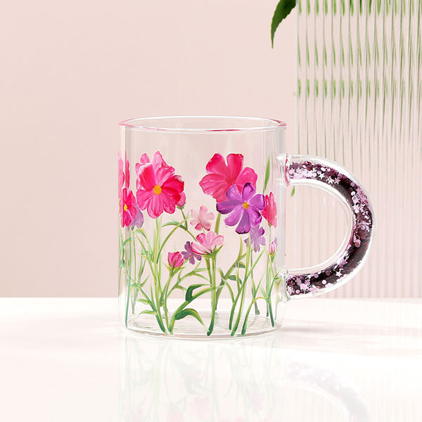 Floral Glass Mug from Apollo Box