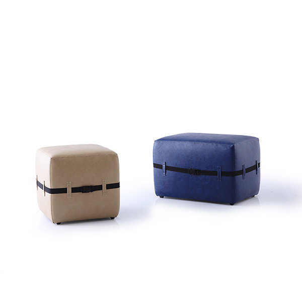 Kraft Board Foldable Ottoman - Apricot Color - 4 Sizes - ApolloBox