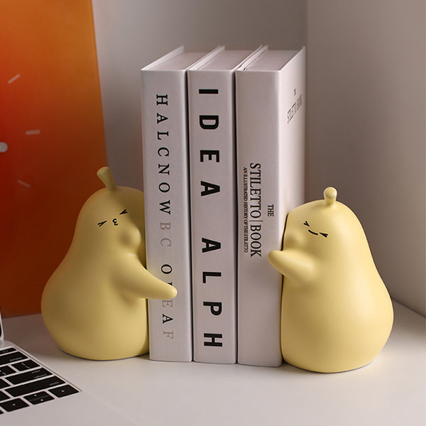 Pear Buddies Book Ends - Ceramic - Yellow - Beige - 2 Styles  from Apollo Box