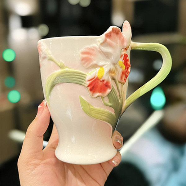 Floral Coffee Mug - Glass, Ceramic - 4 Styles - ApolloBox