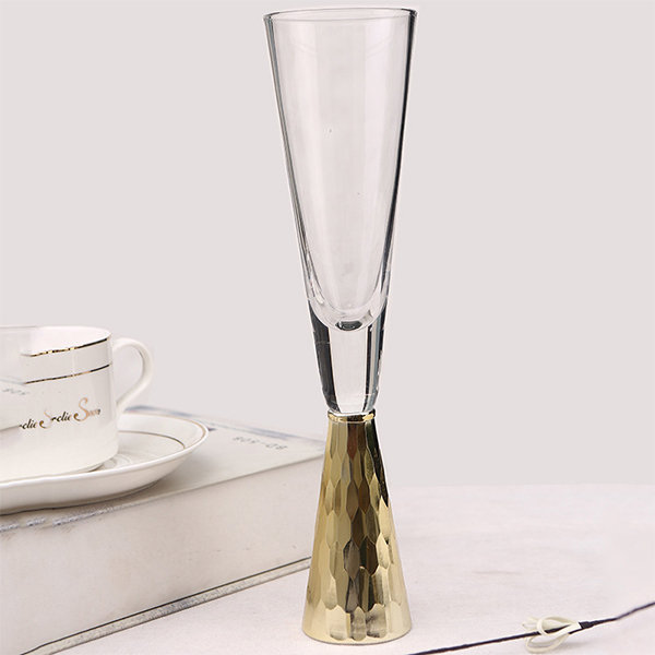 Modern Goblet - Glass - Golden - Orange - 2 Styles