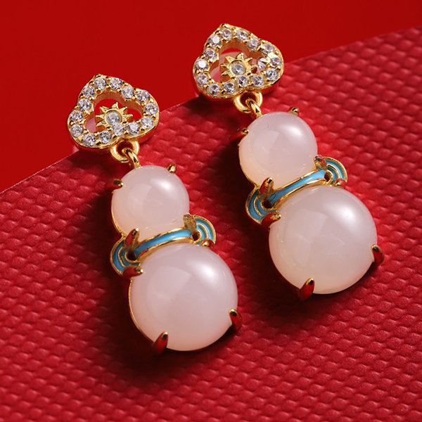 Lemon Jade and Coral Earrings