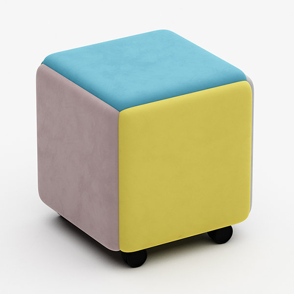 Rubik&apos;s Cube Ottoman - 3 Color Combinations Available