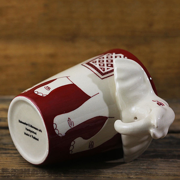 Elephant Handle Mug - Ceramic - Imported From Thailand from Apollo Box