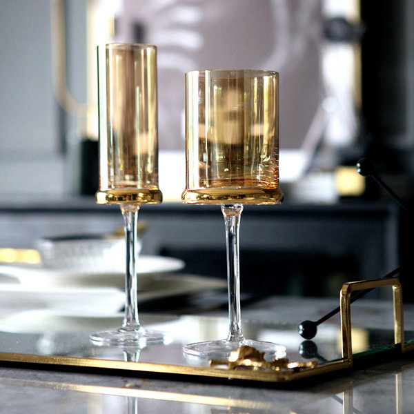 Amber Luster Glass Champagne Flute – The Gift Pod Boutique