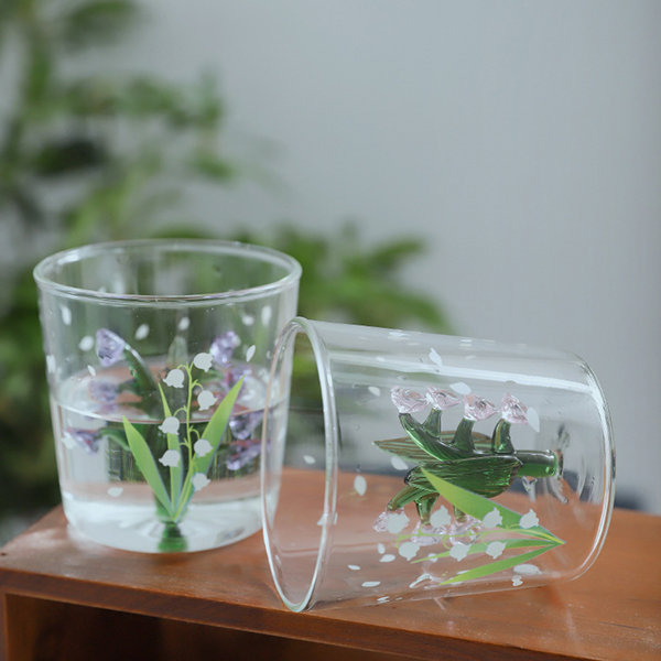 Cherry Blossom Glass Cup from Apollo Box