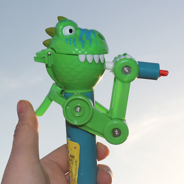 Dinosaur Lollipop Storage Toy Plastic Green ApolloBox