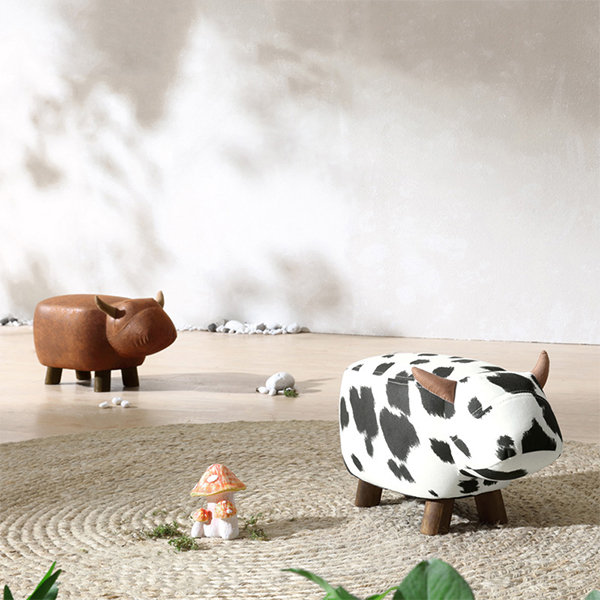 Faux best sale cow chair