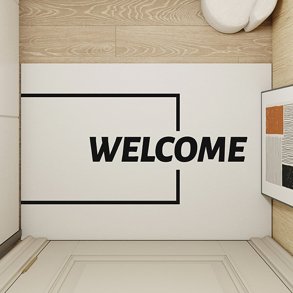 Lettered Door Mat - Entry - Welcome - 3 Sizes