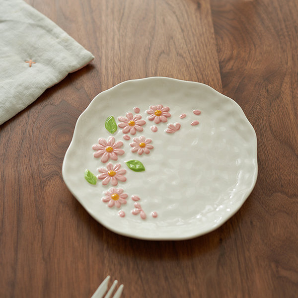 THUN, Plate Hand-decorated ceramic plate with butterfly…