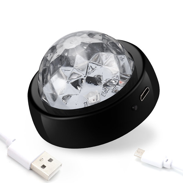 USB Mini Disco Ball Light - Portable - For Car - ApolloBox