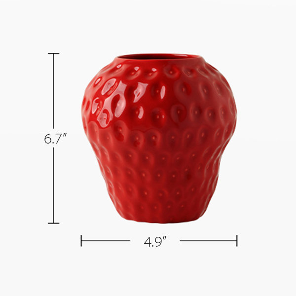 Creative Strawberry Vase - Ceramic
