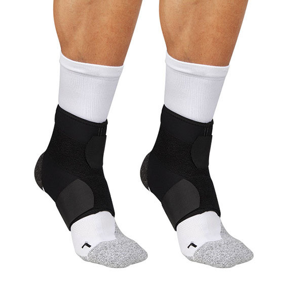Sports Ankle Brace - Protects - Supports - Black - Black And White ...