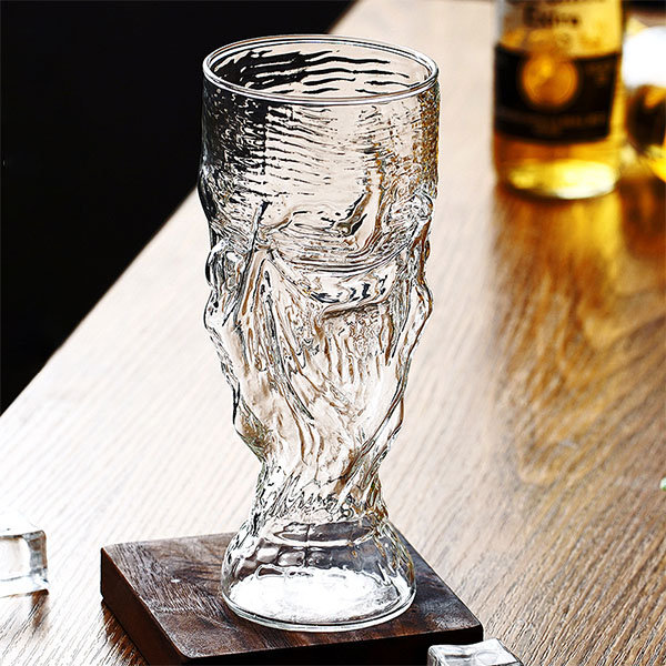 NEOOD World Cup Beer Glass Football Trophy Shape Beer Glasses Set of 2,  15.6 Oz Creative Hercules Be…See more NEOOD World Cup Beer Glass Football