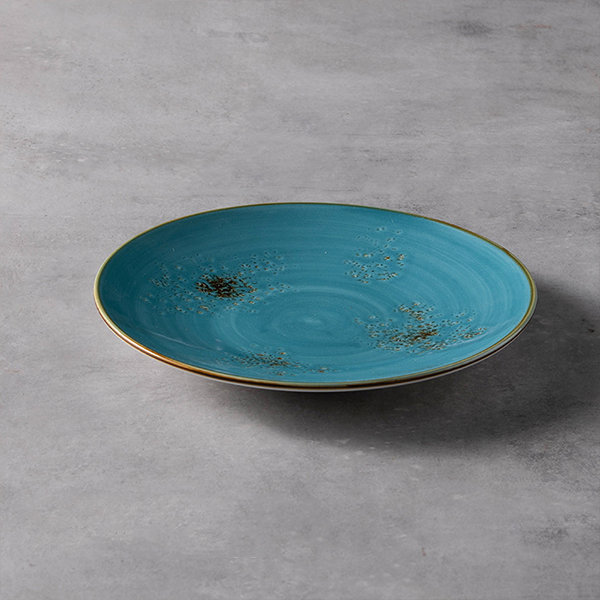 Creative Plate - Ceramic - Blue - Orange - 3 Colors - 2 Sizes