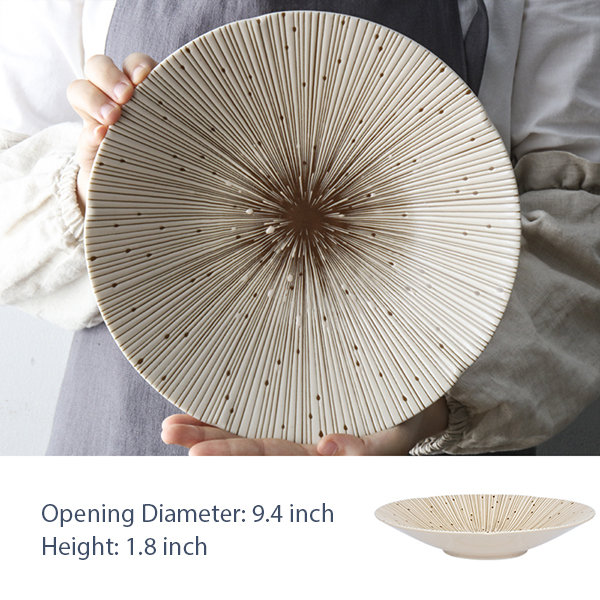 Foral Pattern Round Bowl and Plate - Ceramic - Underglaze Design from  Apollo Box